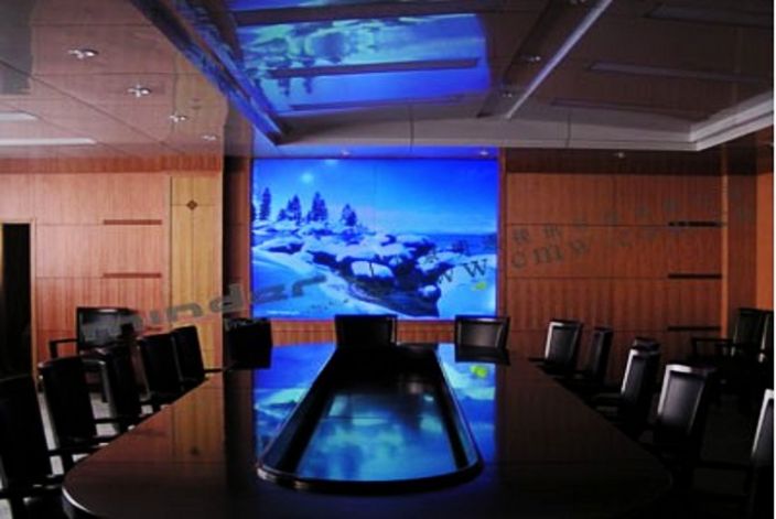 聊城黄河河务局DLP拼接屏大屏幕显示系统 北京明通视讯科技打造智慧水利视讯会议新标杆